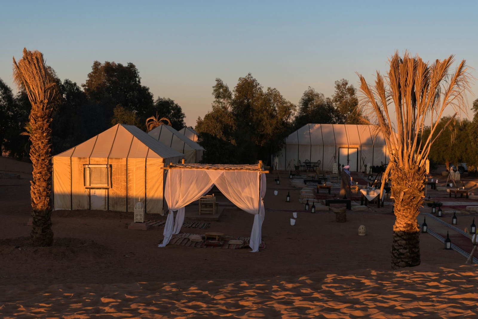 Luxury Bedouin-style tents in the desert
