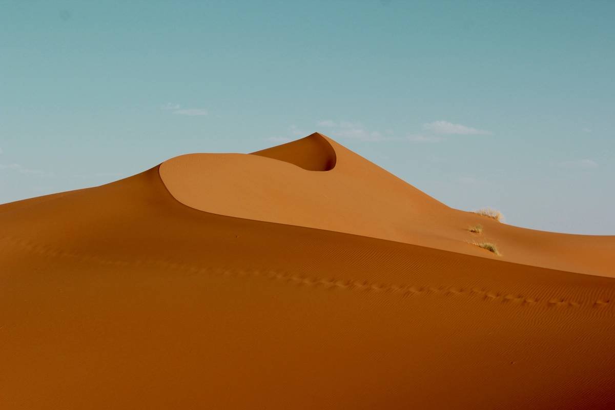 Comparison infographic: Authentic vs. touristy Marrakech Sahara Desert tours showing differences in transport, accommodation, guide certification, and itinerary depth