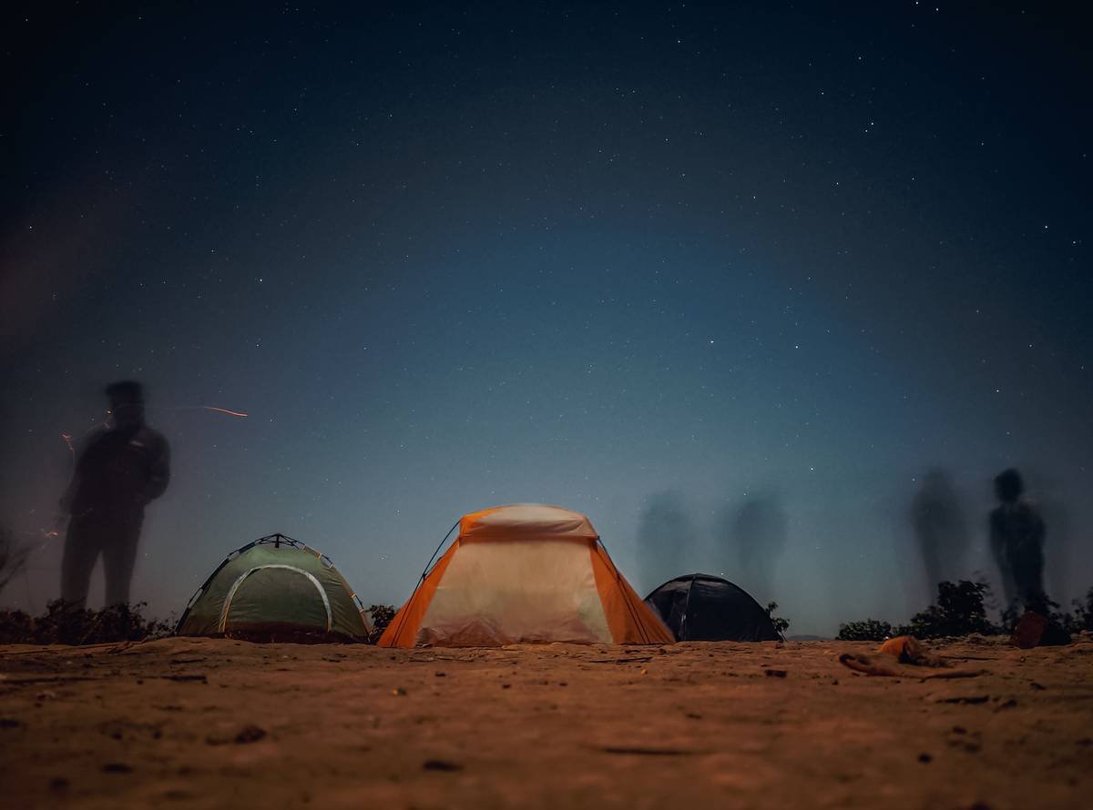 Starry night over Erg Chebbi dunes in Morocco during an authentic overnight Sahara desert tour